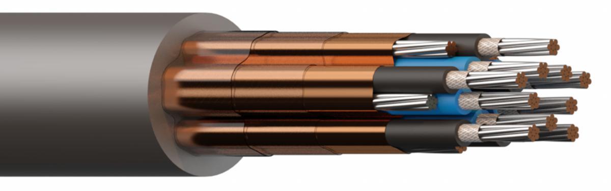 Kommunikasjonskabel BU(I) 250V Grå - BU(I) M 250V 1X2X0.75 GRÅ