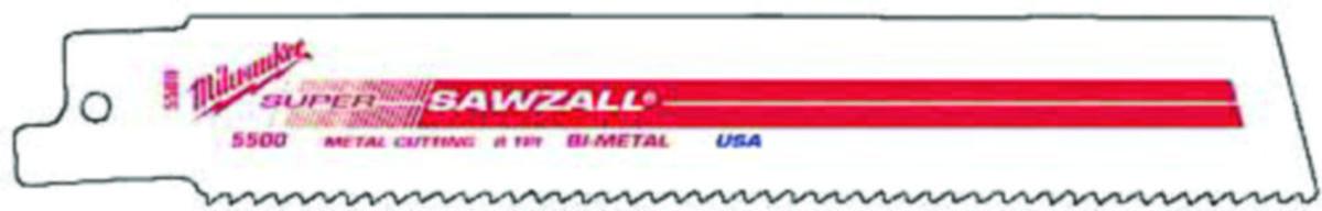 Bajonettsagblad Milwaukee Torch - Bajonettsagblad Sawzall Torch Milwaukee 150mm/TPI10 25pk dem