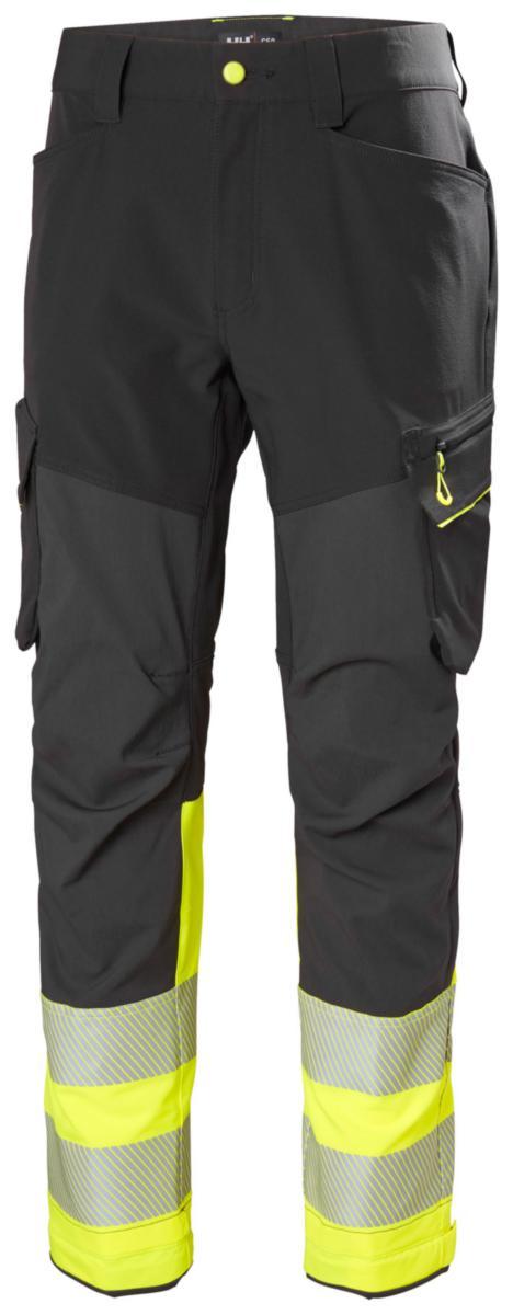 Servicebukse HH ICU BRZ HiVis kl.1 - Servicebukse HH ICU BRZ HiVis kl.1 k.grå/gul str C52