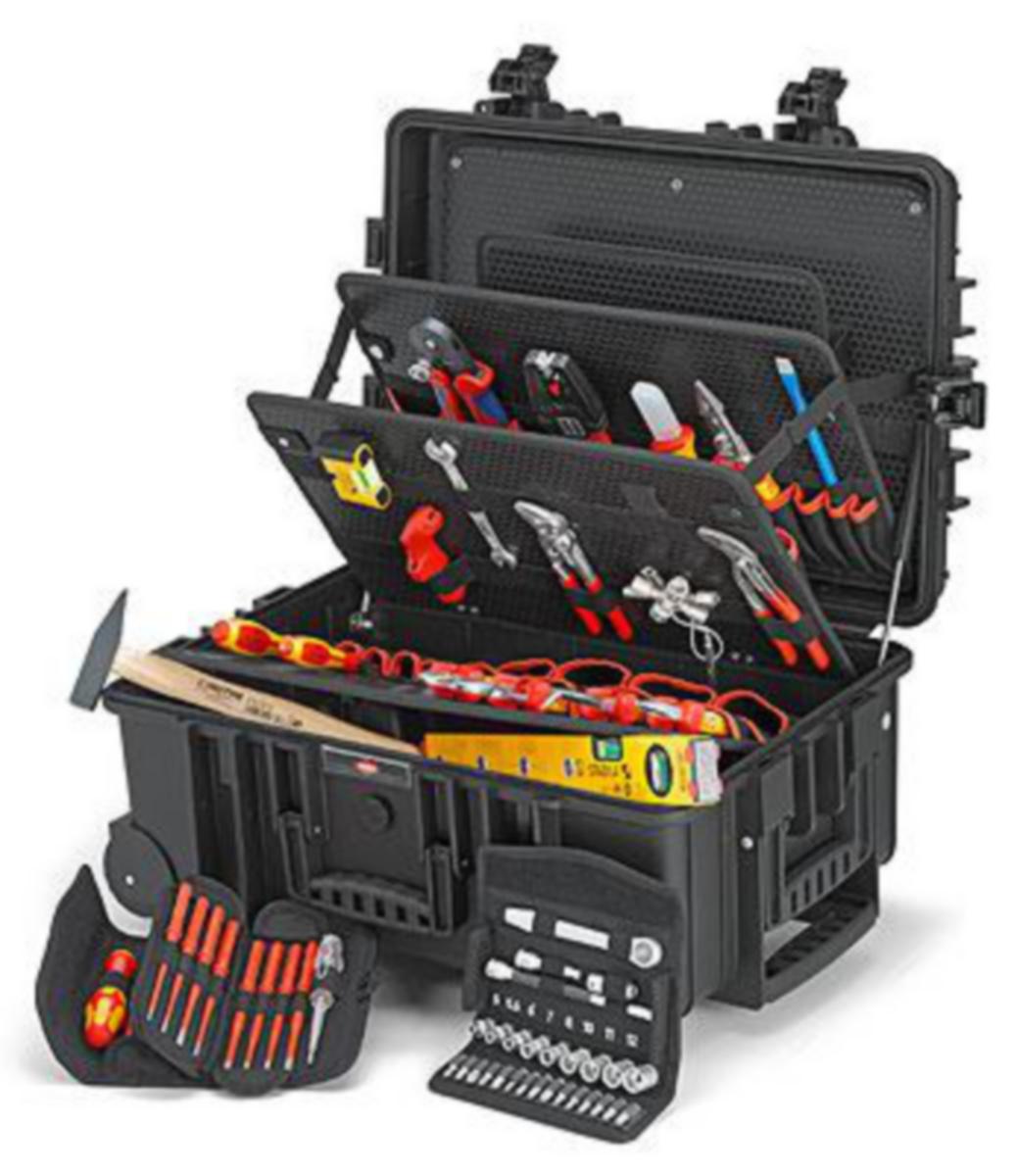 Verktøysett Knipex 002137 - Verktøysett 0021 36 Robust 45 Knipex Elektro 63 deler VDE