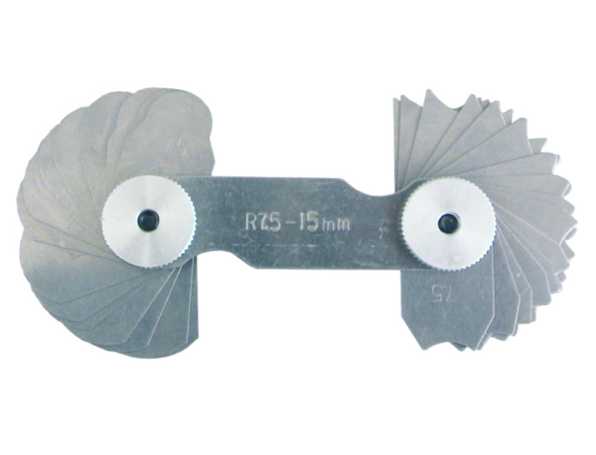 Radiuslære Diesella - RADIUSLÆRE 1,0-7,0MM 17 BLAD