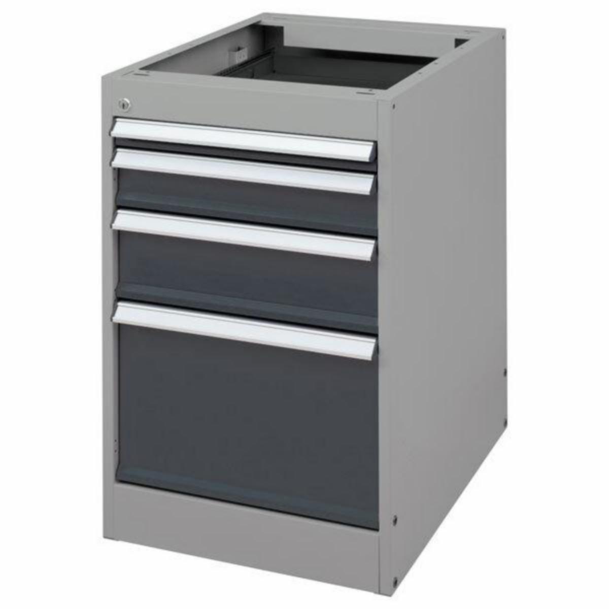 Skuffeseksjon SM serie 1 - Skuffeseksjon serie 1 SM 535x665x800mm 4 skuffer