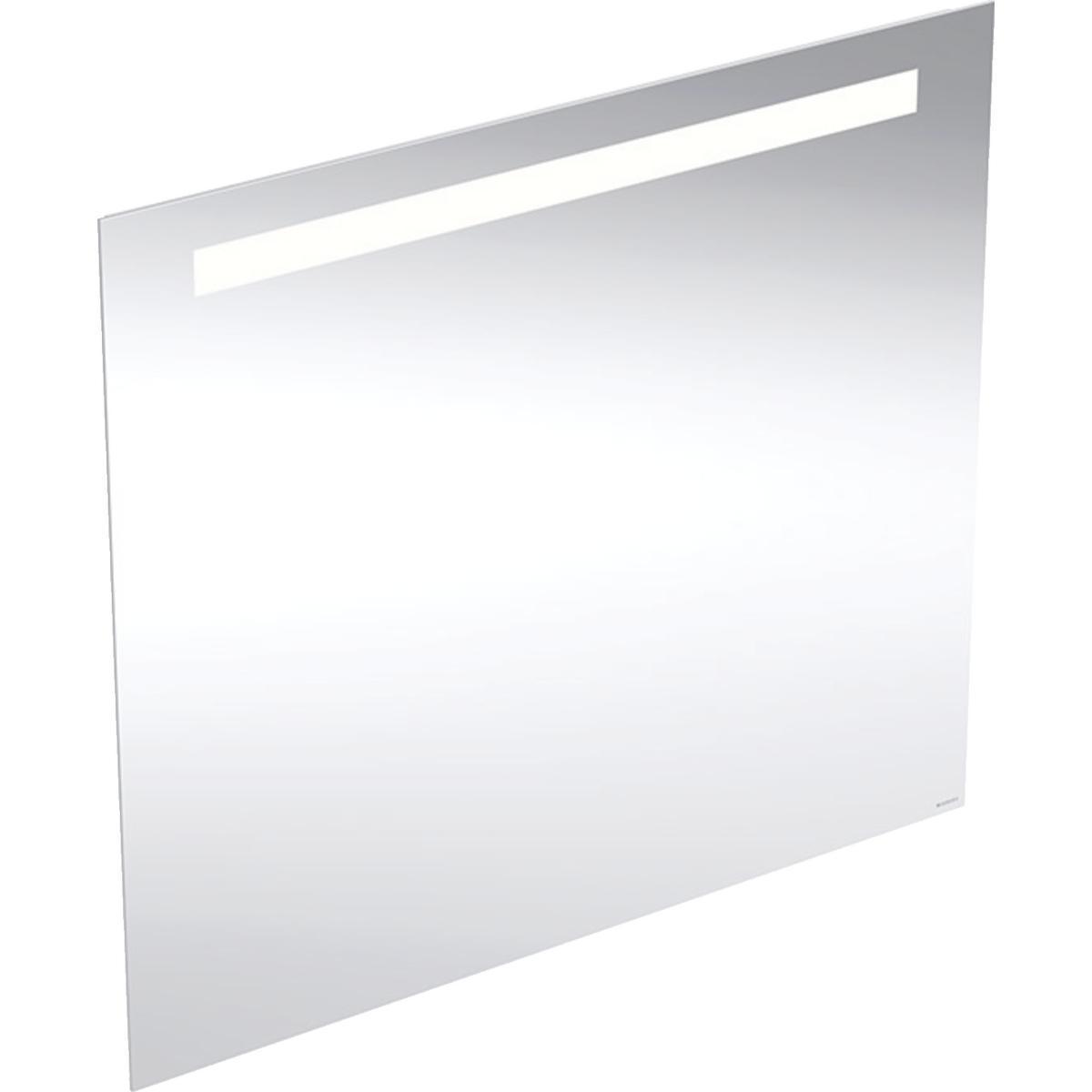 Speil Option Basic Square med lyskilde oppe, Geberit - Geberit Option Basic Square 80x70 lys-speil