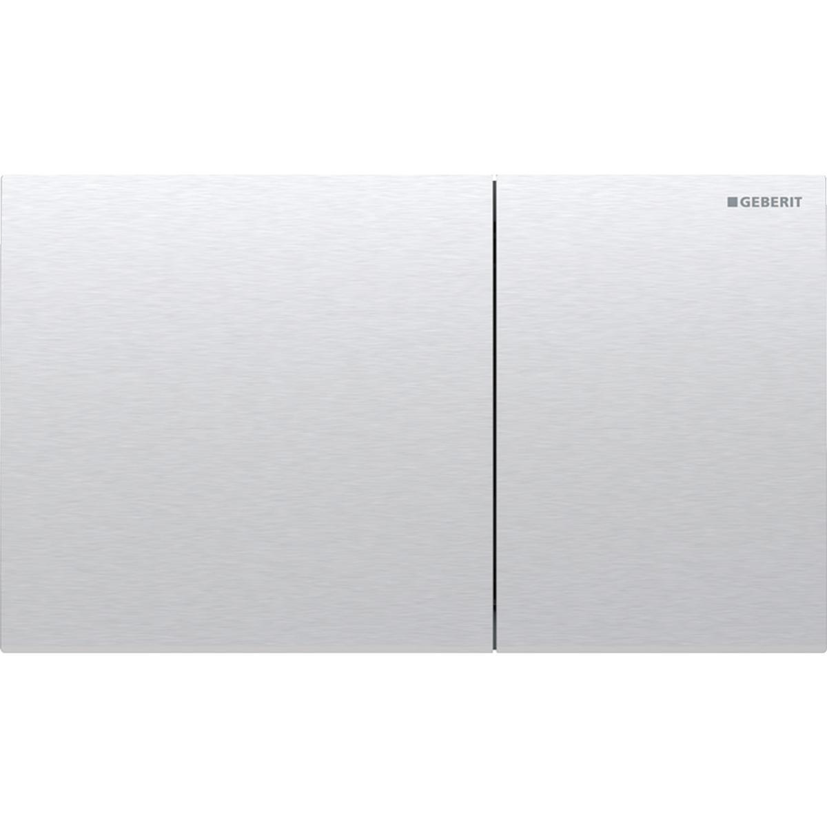 Betjeningsplate Sigma 70, Geberit - Betjeningspl. Sigma70 stål dobbelskyll 25x14,6x2,5cm
