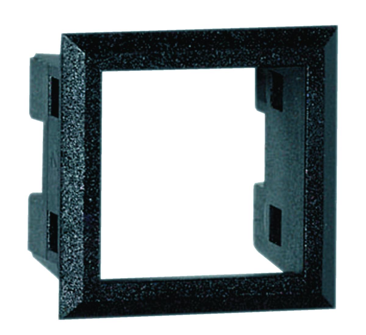 Montasjerammer LexCom for konnektorer - Ramme sort standard 