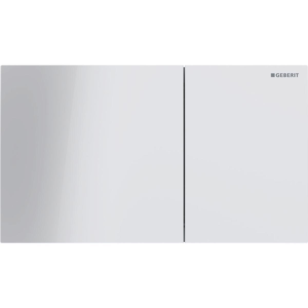Betjeningsplate Sigma 70, Geberit - Betjeningspl. Sigma70 hvit dobbelskyll 25x14,6x2,5cm