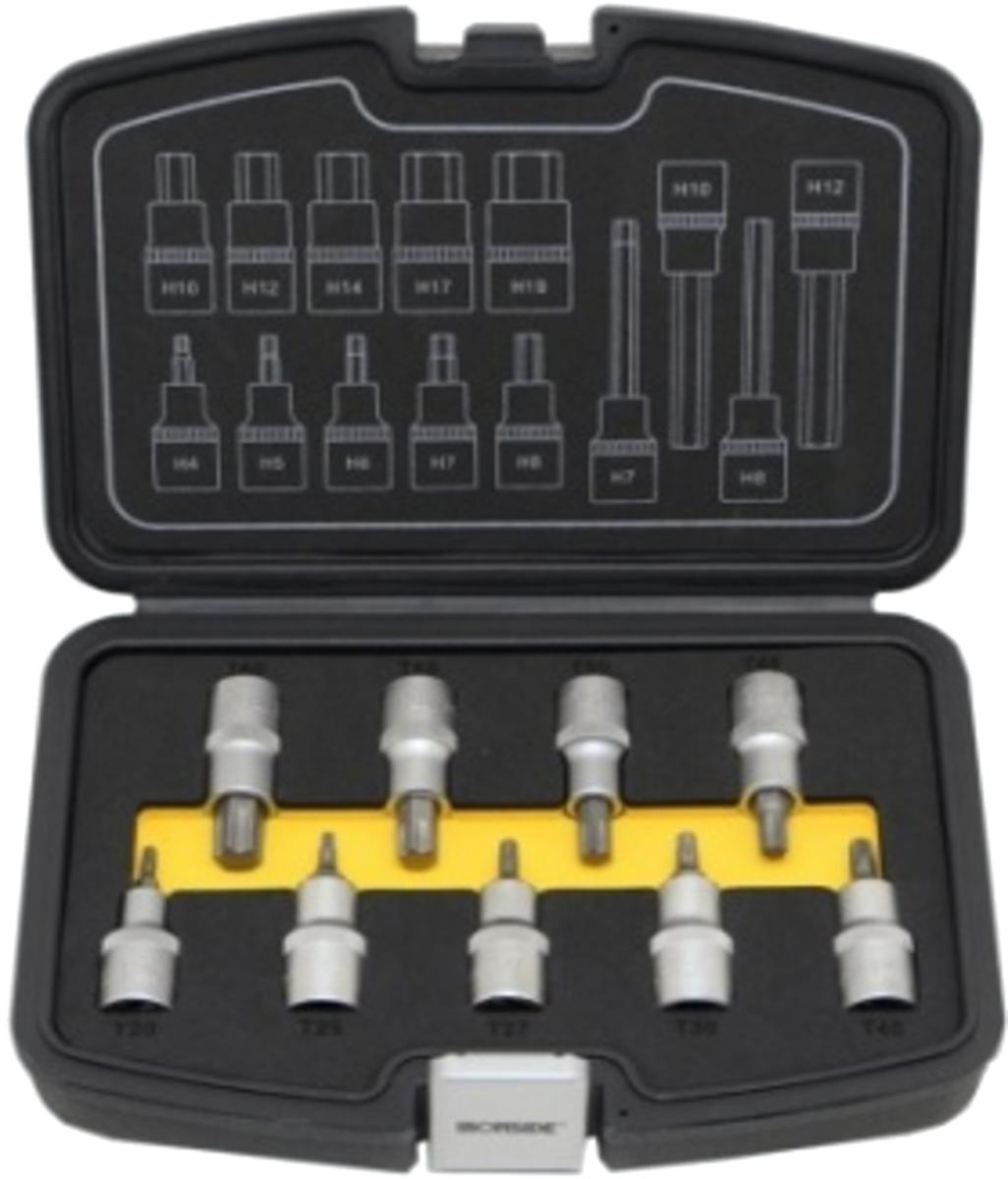 Bitspipesett Ironside Torx 1/2" Korte - Bitspipesett Torx 1/2 Korte Ironside 202335