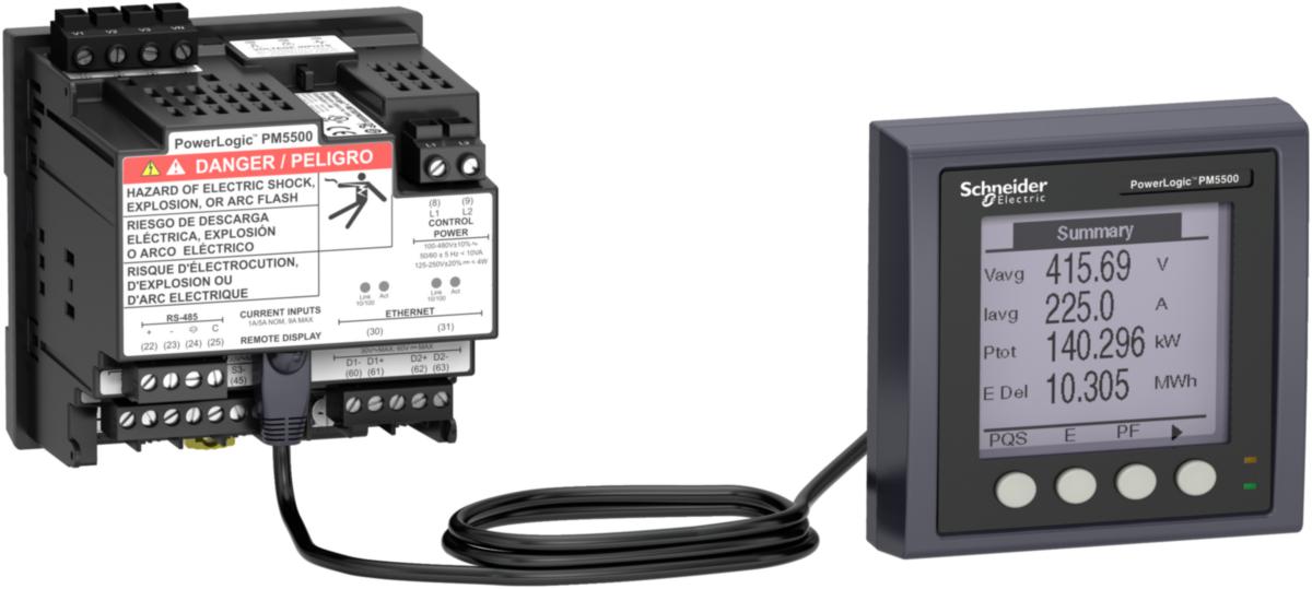 Energimålere Schneider PM - PM5563 Nettan. u/disp Modb+Eth