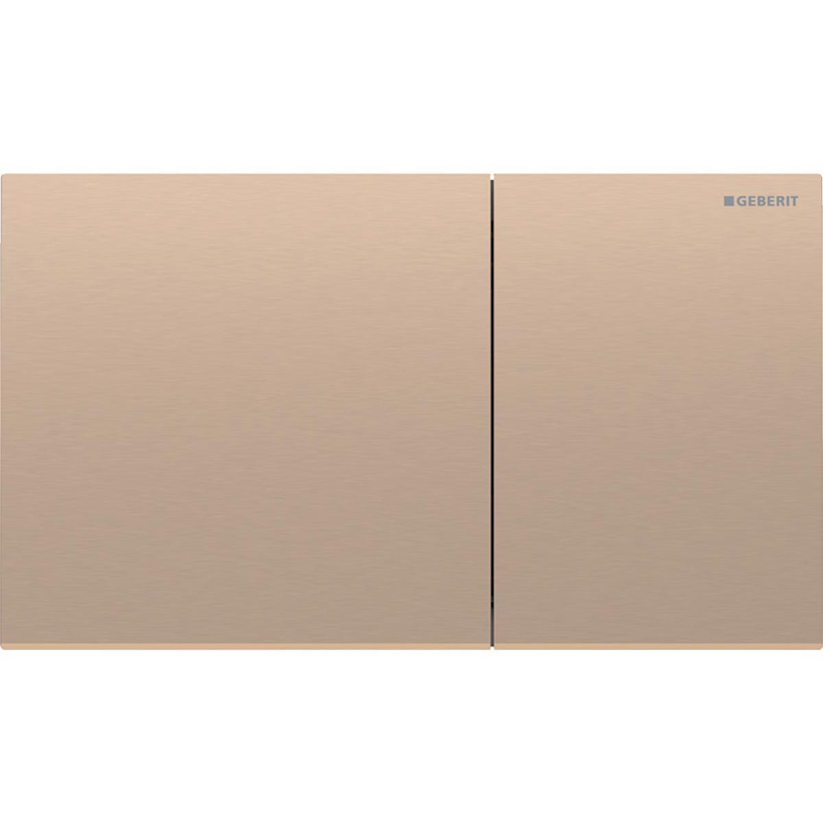 Betjeningsplate Sigma 70, Geberit - Betjeningspl. Sigma70 rødgull dobbelskyll 25x14,6x2,5cm