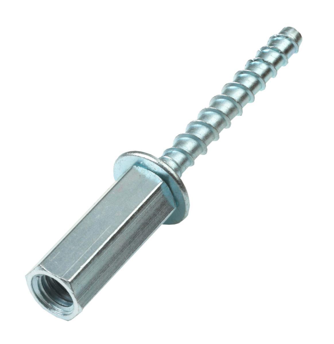 Betongskrue Multi-Monti med skjøtemutter - Betongskr 6X60 EZ M8/10 innvgj elforzinket M8/M10 Multi-Monti