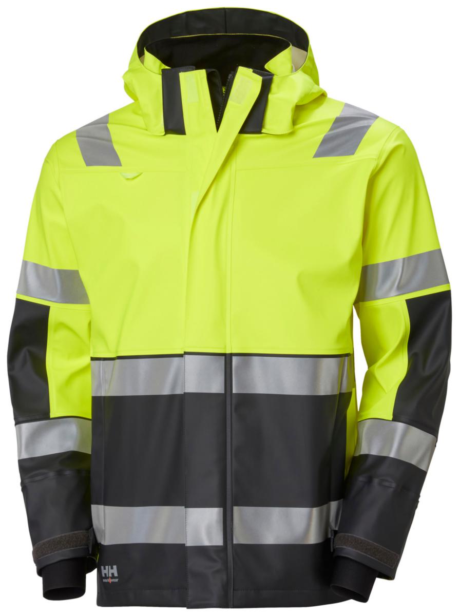 Regnjakke HH Alna 2.0 HiVis kl.3 - Regnjakke HH Alna 2.0 HiVis kl.3 gul/koksgrå str L