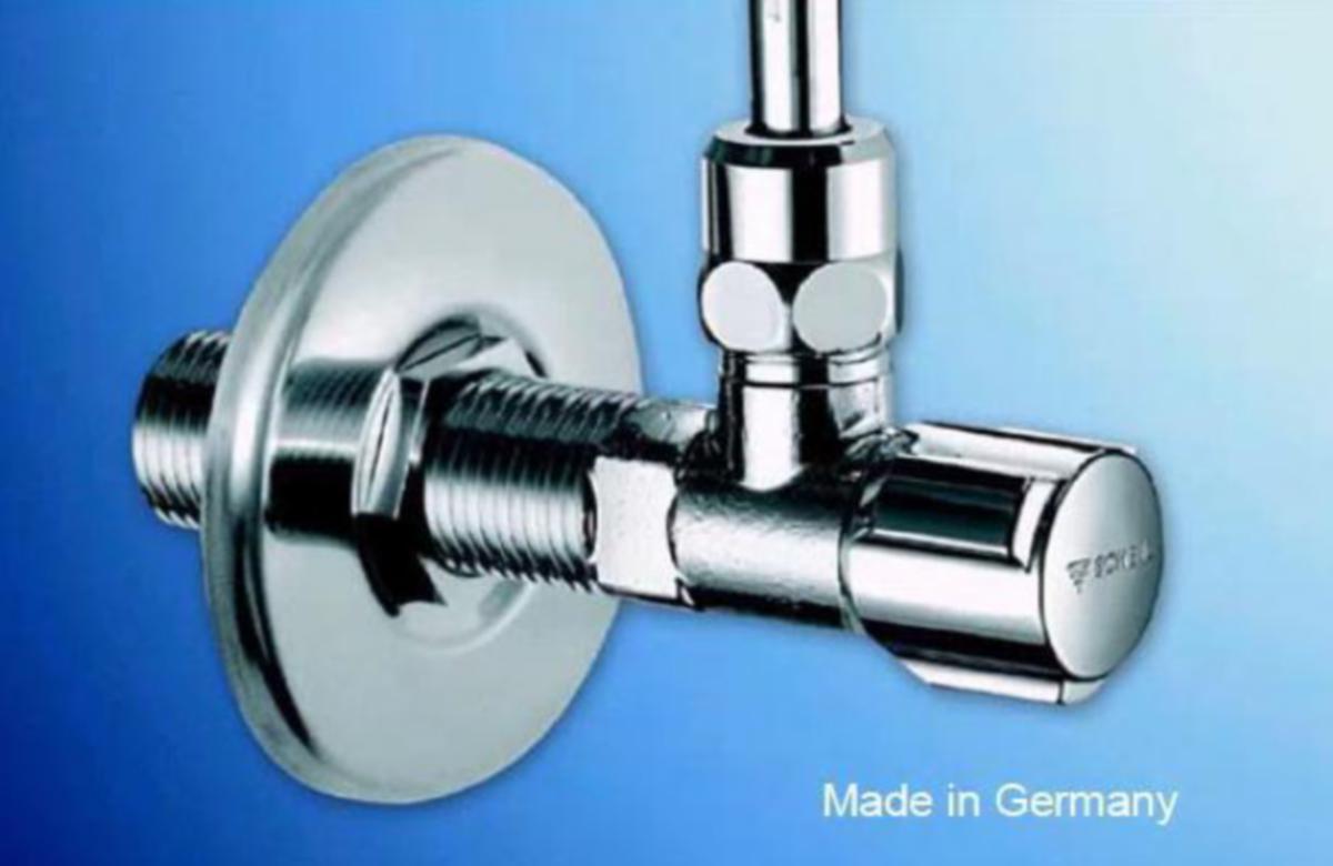 Forstillingskran med lang stamme Schell - 1/2x10 forst.kr. m/lang stamme SCHELL 05353-0699 Rosett Ø70