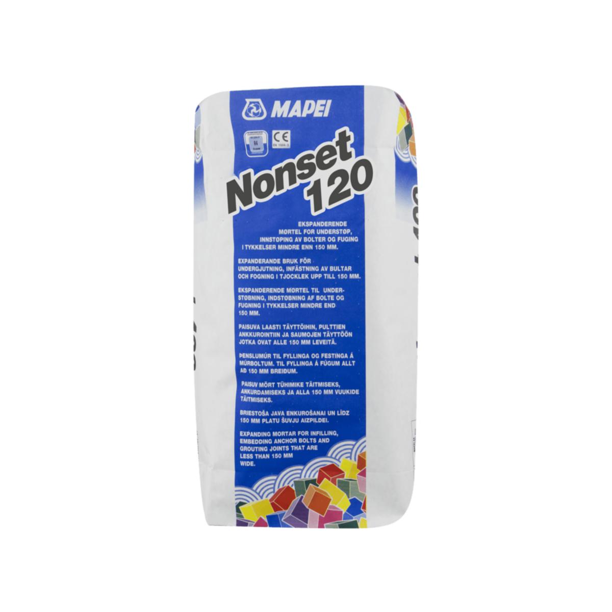 Understøpsmørtel Mapei Nonset 120 - Understøpsmørtel Nonset 120 Mapei 25 kg sekk