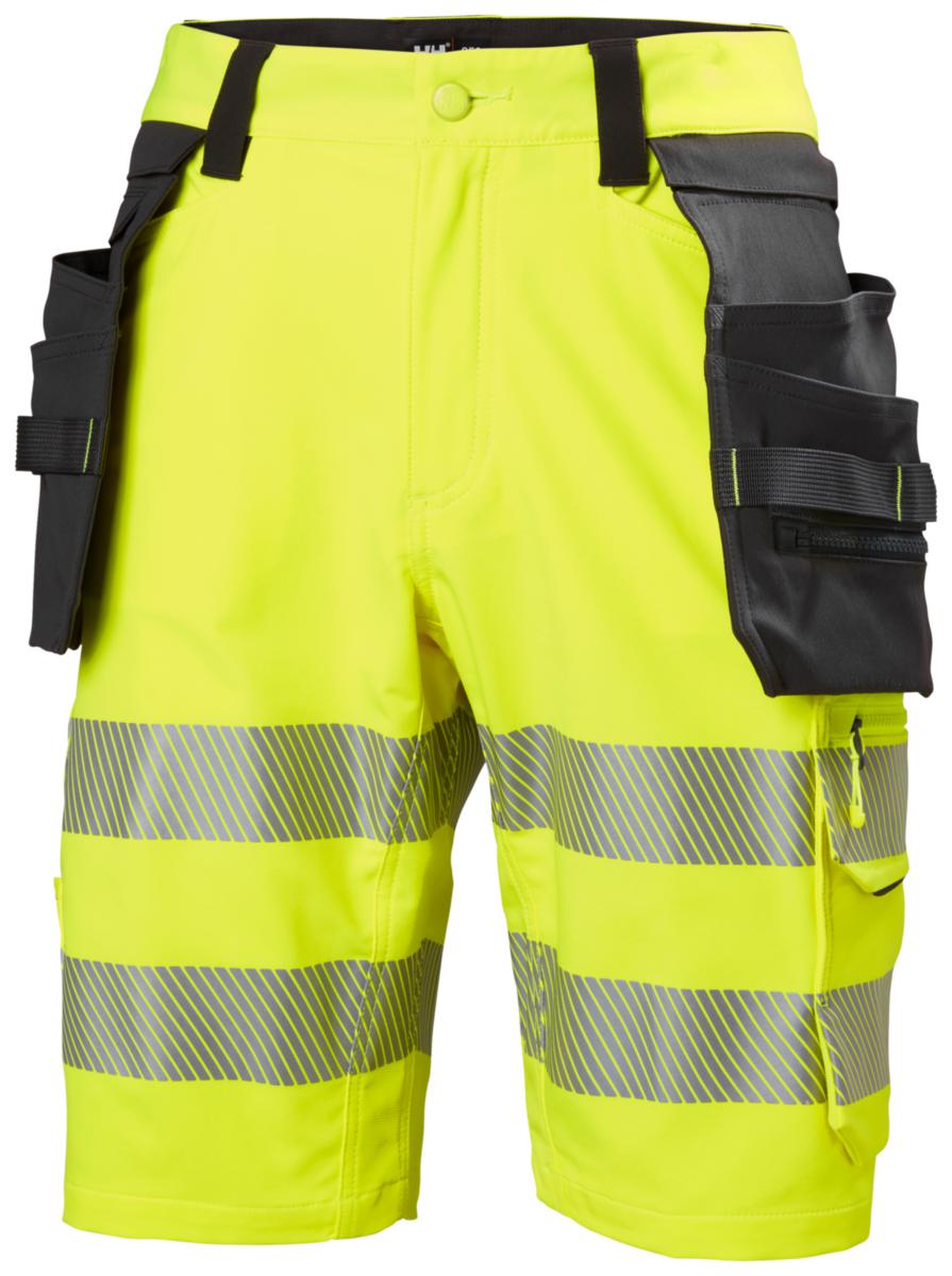 Håndverksshorts HH ICU BRZ HiVis kl.1 - Håndverksshorts HH ICU BRZ HiVis kl.1 gul/koksgrå str C56