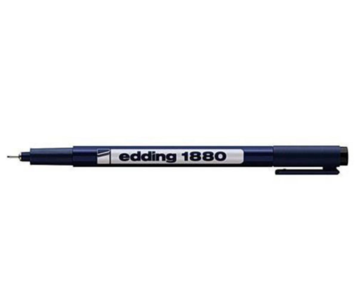 Fiberpenn 1880 Edding - Fiberpenn 1880 Edding 0,3mm svart