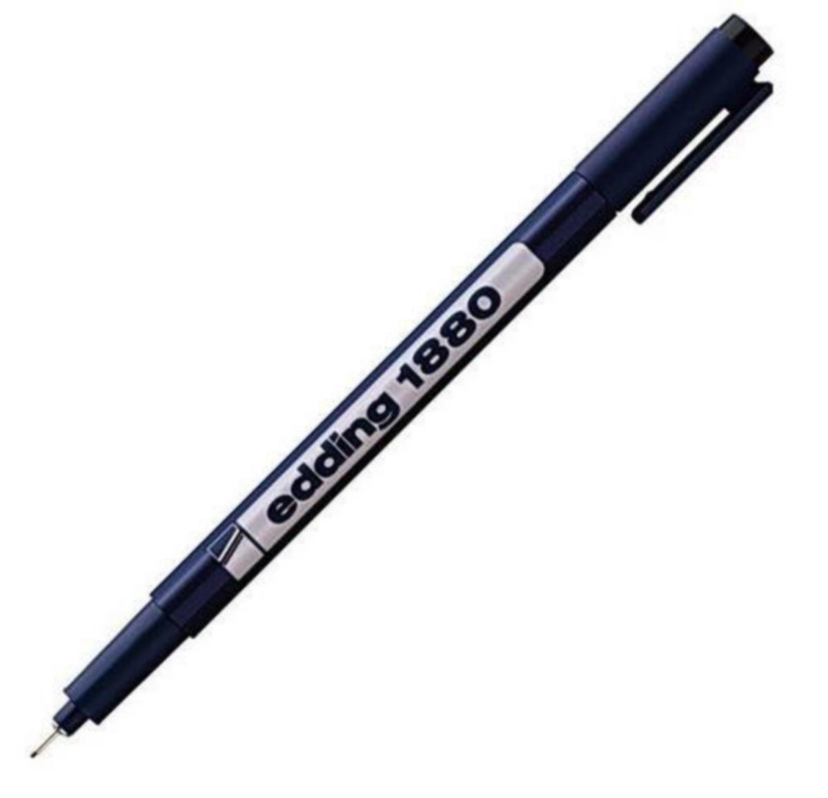 Fiberpenn 1880 Edding - Fiberpenn 1880 Edding 0,5mm svart