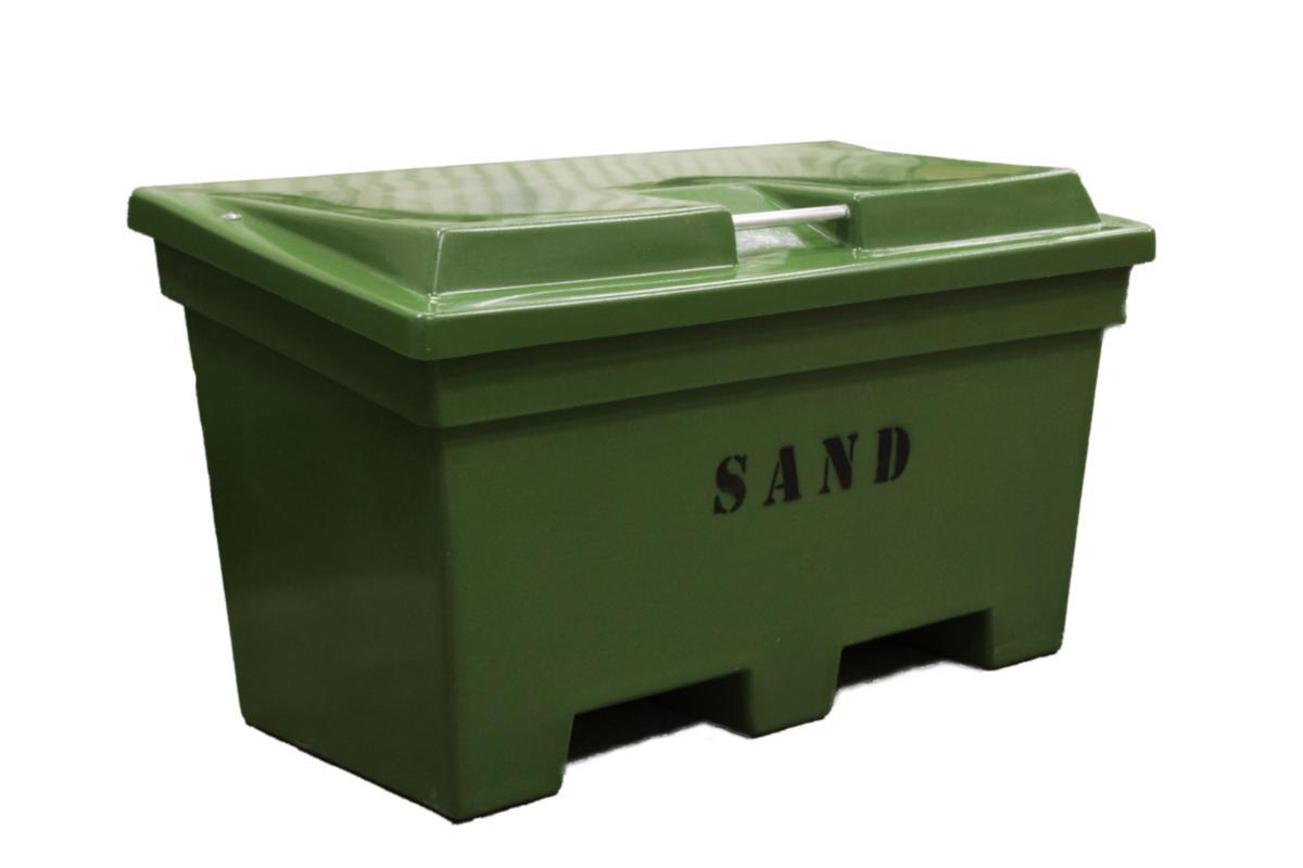 Strøsandkasse med lokk - Sandkasse modell 520 520L 1380X750X780mm grønn