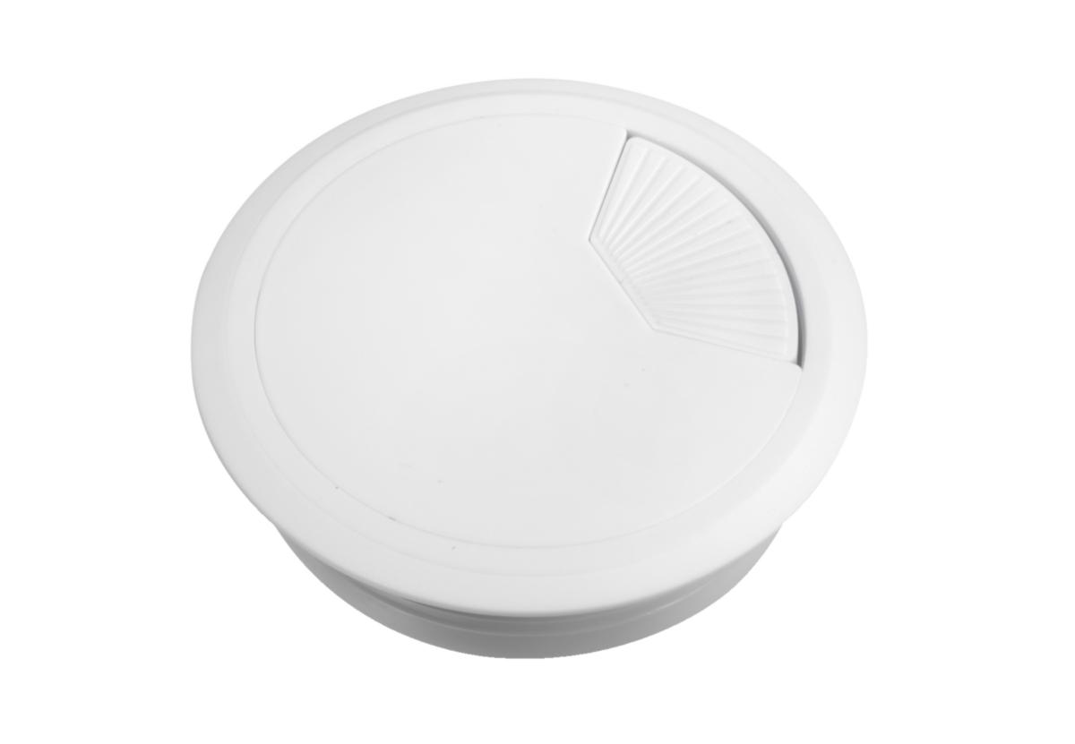 Kabelgjennomføring Schneider - 2x Kabelgjennomfør. 80mm -hvit 