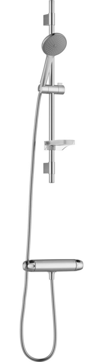 Dusjpakke 9000XE med termostatbatteri, FMM - FMM 9000XE dusjpakke b.krom dusjbatteri + dusjgarnityr