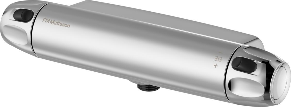 Dusjbatteri 9000XE uttak ned termostat, FMM - FMM 9000XE dusjbatteri krom utløp ned trykk og term.styrt