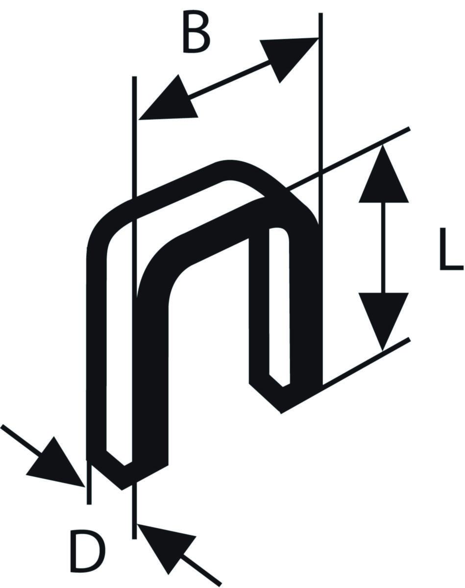 Stifteklammer Bosch TK40 30G - Stifteklammer TK40 38G Bosch 5.8X1.2X38mm 5000pk