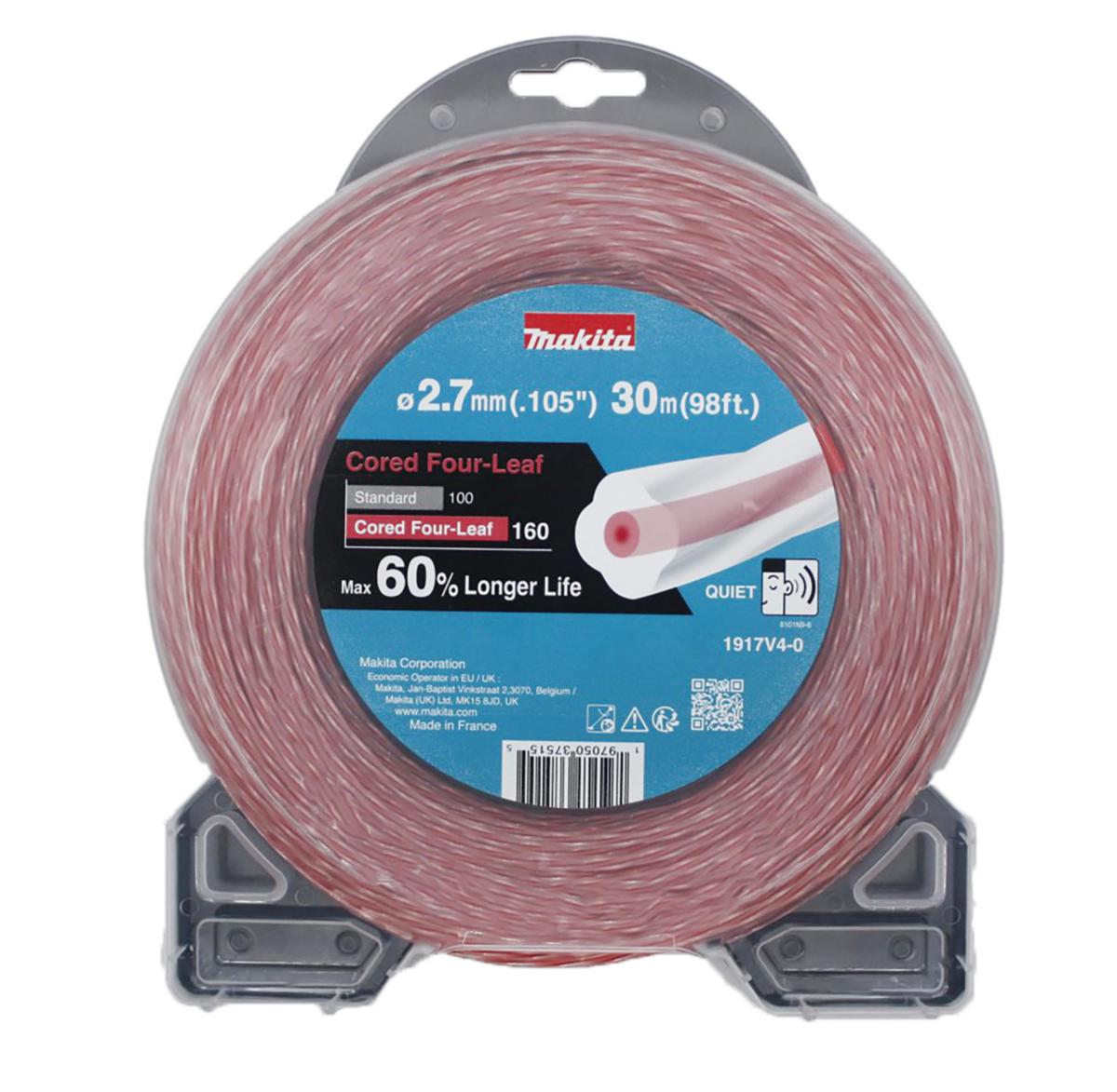 Trimmertråd Makita firkløver - Trimmertråd firkløver Makita 2,70mmx30m