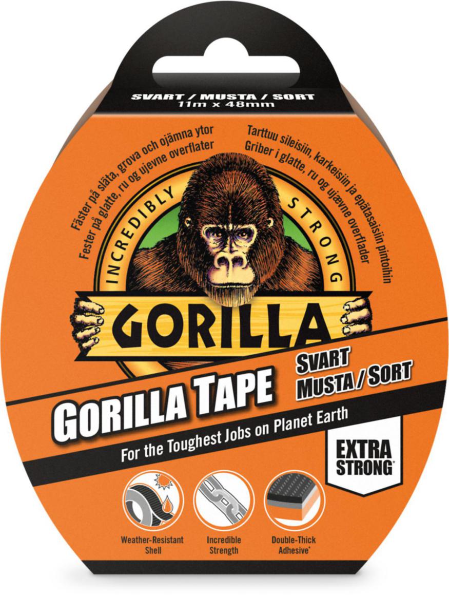 Lerretstape Gorilla Tape Black - Lerretstape 48mmx11m Svart Gorilla Tape Black