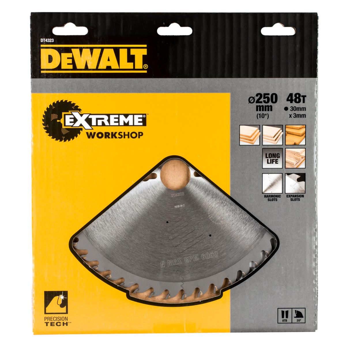 Sirkelsagblad DeWalt DT4323 - Sirkelsagblad DT4323 DeWalt Ø250x30mm 48T