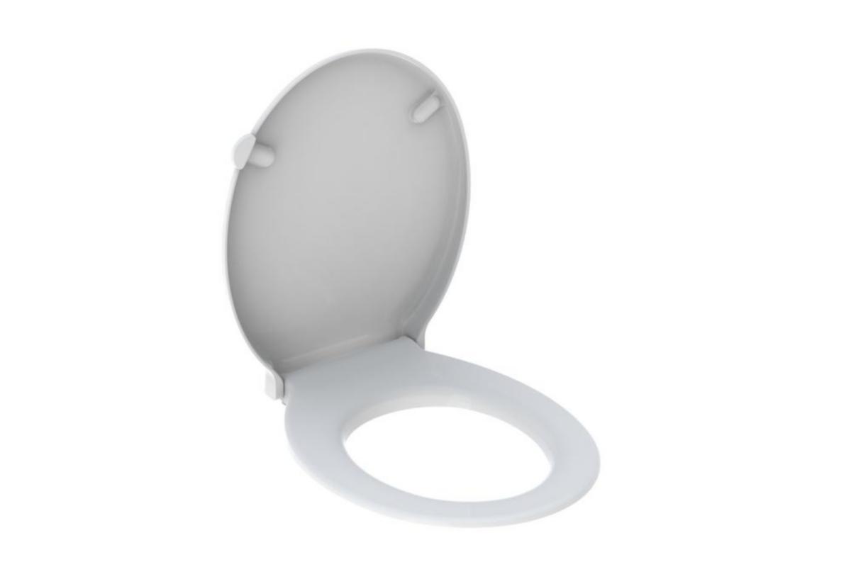 Klosettsete Selnova Comfort, Geberit - Geberit Selnova Comfort, sete hvit hardplast, feste nedenfra