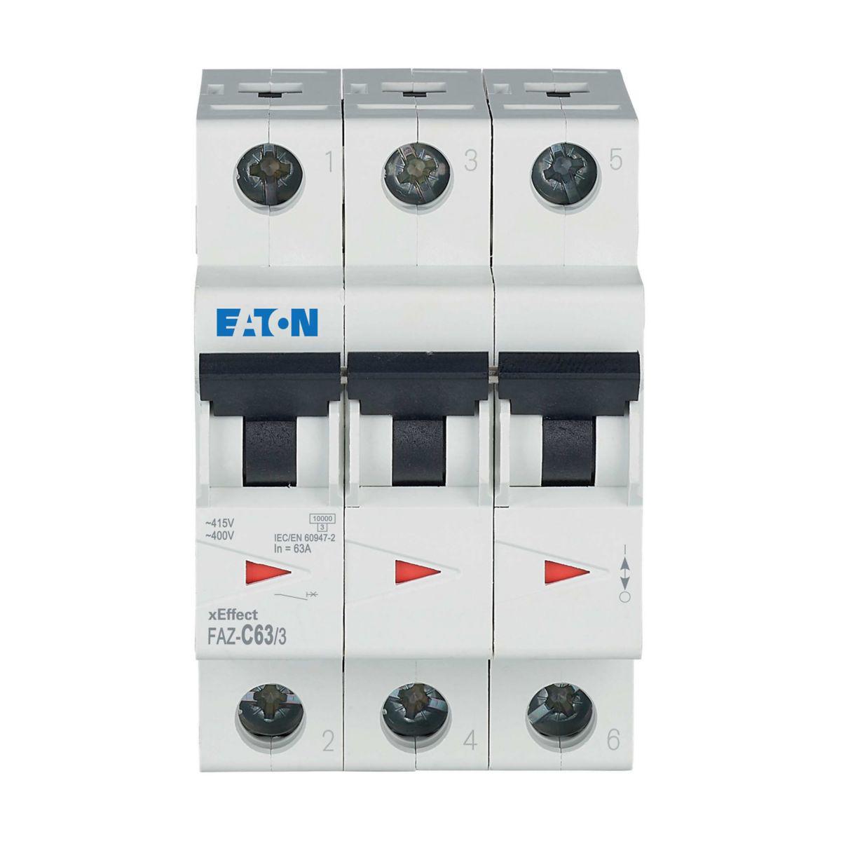 Elementautomat Eaton C FAZ - INDUSTRIAUTOMAT 63A 3P/C