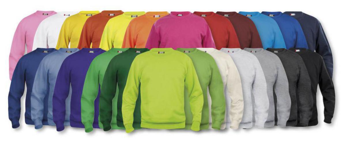 Collegegenser Clique™ Basic - Collegegenser Clique Basic hvit str 4XL