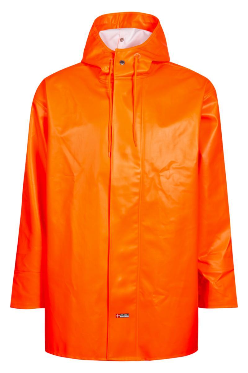 Regnjakke PVC Lyngsøe LR44805 Fluoriserende Oransje - Regnjakke Lyngsøe PVC Fluoriserende Oransje str L