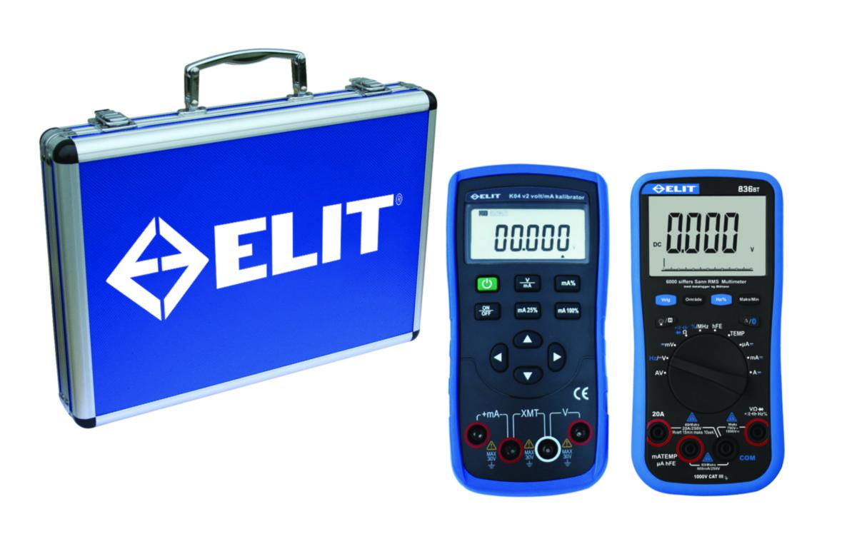 Kalibratorsett ELIT® - ELIT Kalibratorsett I med mA/V kalibrator og multimeter