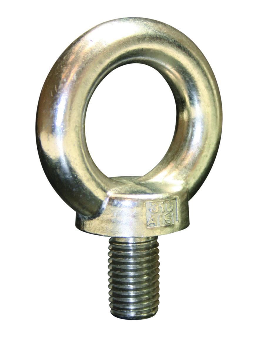 Øyebolt DIN 580, AISI 316 - Øyebolt RF syrefast AISI 316 John Dahle M16 WLL 0.74T