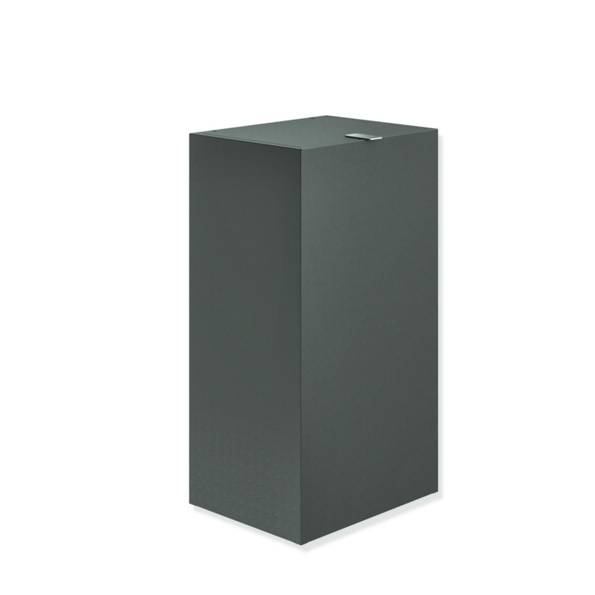 Avfallsbeholder for papir 60L med lokk, HEWI - HEWI avfallsbeholder 60L matt antrasitt med lokk