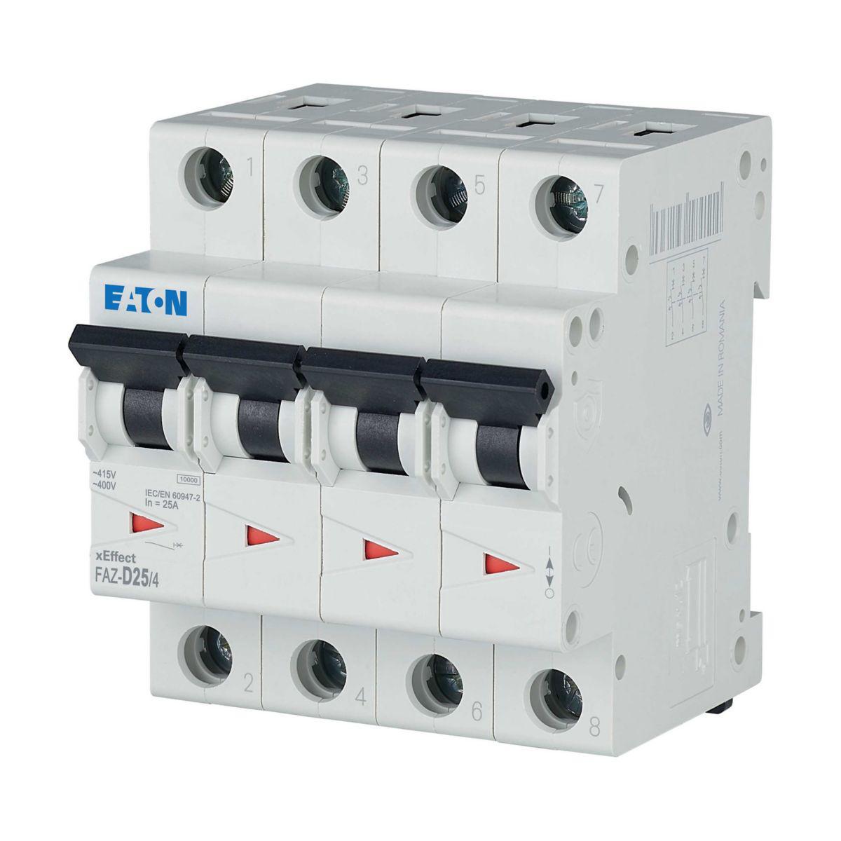 Elementautomat Eaton D FAZ - INDUSTRIAUTOMAT 25A 4P/D