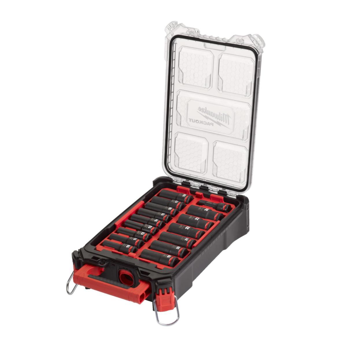 Kraftpipesett Milwaukee Packout - Kraftpipesett Packout Milwaukee 1/2" 16 deler