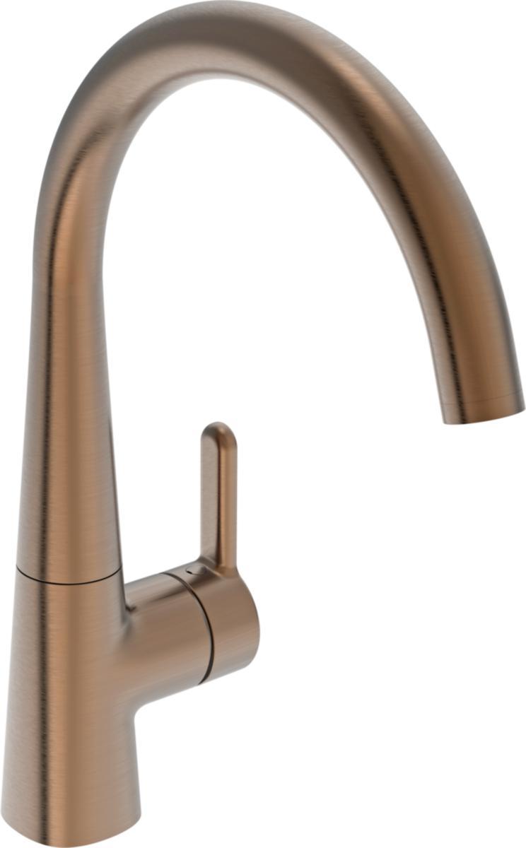 Kjøkkenbatteri Inspera 3035F m/avst. 3V, Oras - Oras Inspera kjøkkenbatteri 3035F-81 børstet bronse
