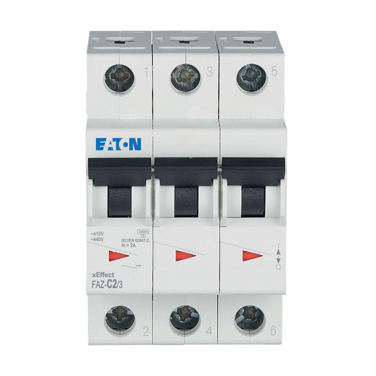 Elementautomat Eaton C FAZ - INDUSTRIAUTOMAT 2A 3P/C