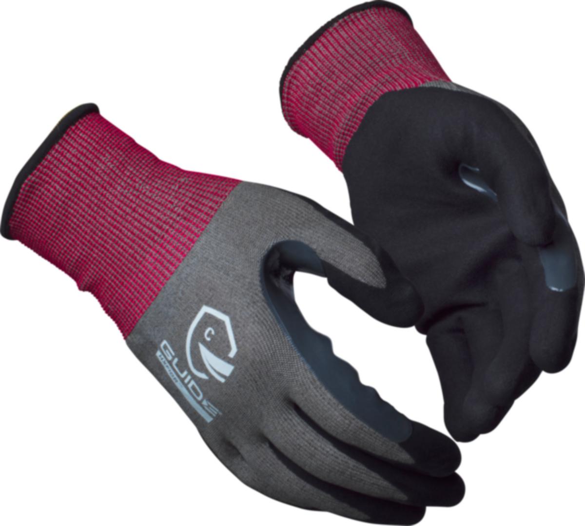 Monteringshanske skumnitril Guide® 6604FA ESD Cut D - Monteringshanske skumnitril Guide 6604FA ESD Cut D str 6