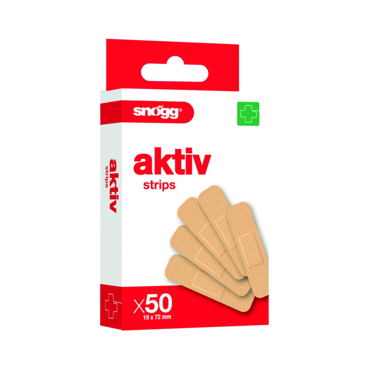 Aktive strips Snøgg® - Plaster Snøgg Aktiv Strips 19X72mm 50pk