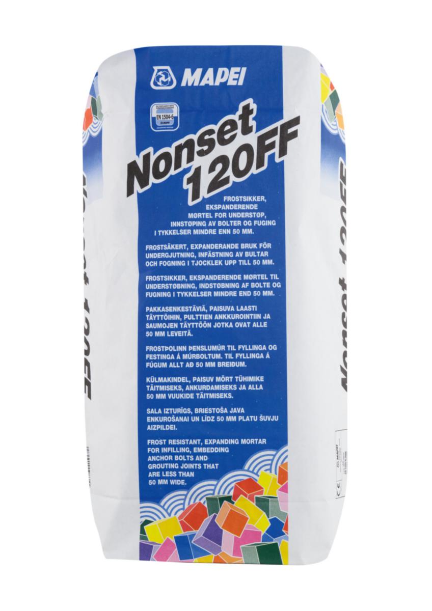 Understøpsmørtel Frostfri Mapei Nonset 120 FF - Understøpsmørtel Nonset 120 FF Mapei Frostfri 25 kg sekk