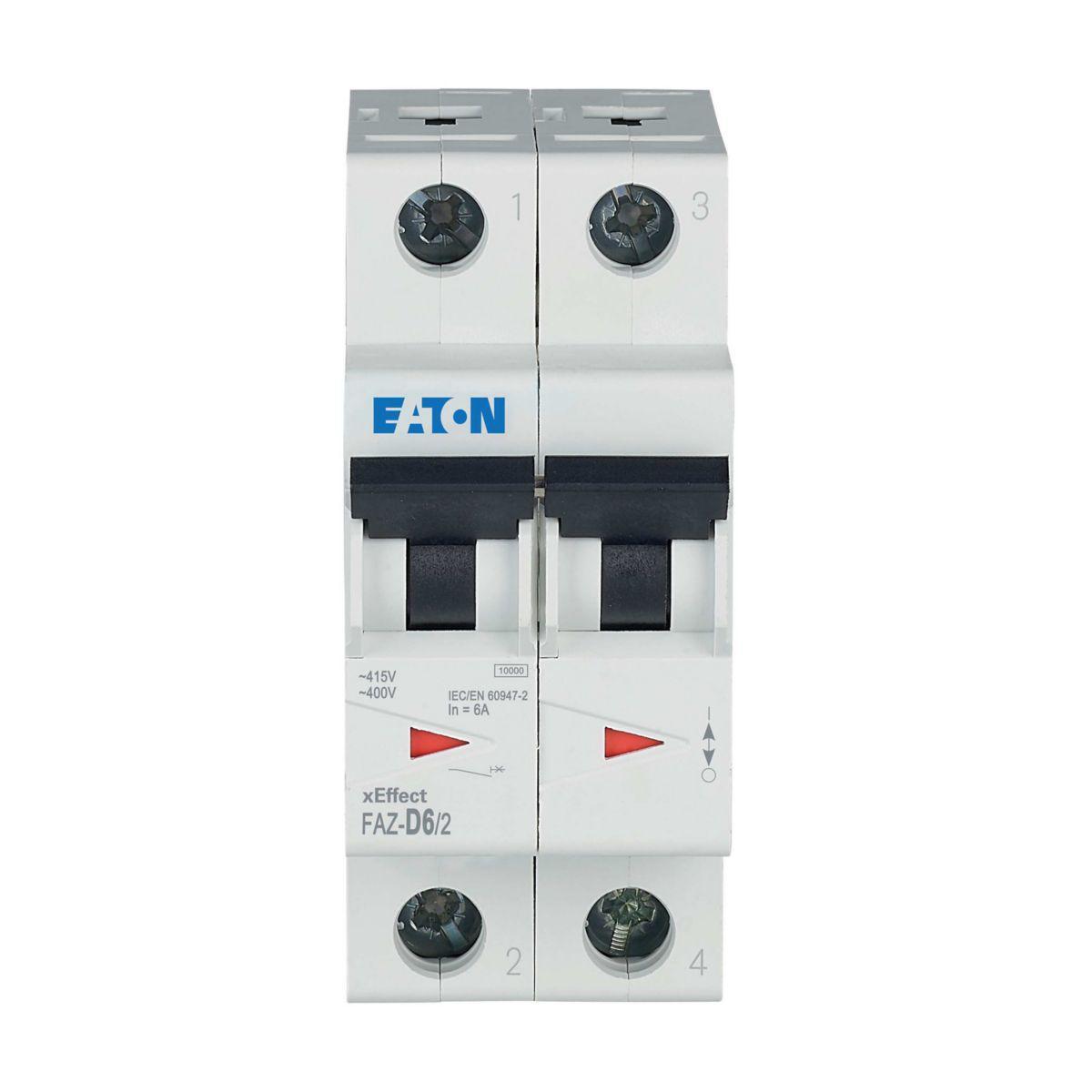 Elementautomat Eaton D FAZ - INDUSTRIAUTOMAT 6A 2P/D