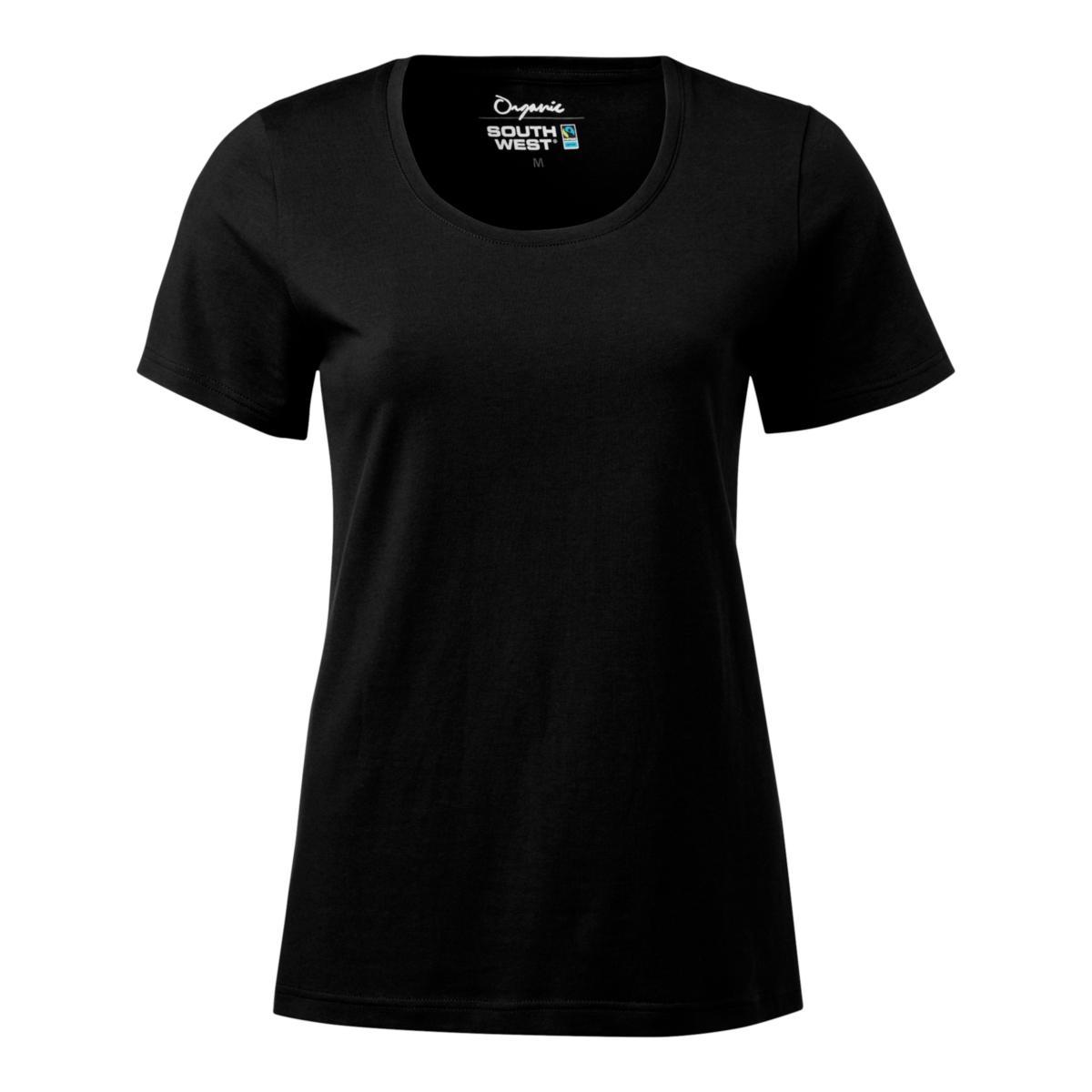 T-skjorte dame Nora 128 - T-skjorte dame South West Nora svart str L