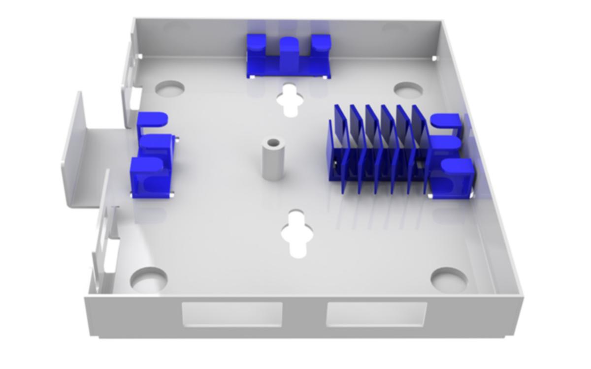 Fiber Veggbokser Hexatronic 4F - Veggboks 4 fiber