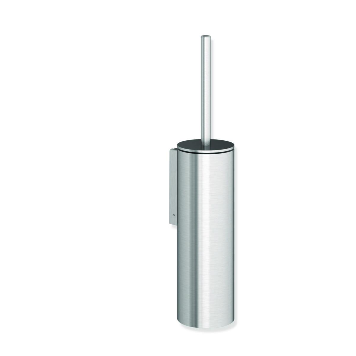 Toalettbørstesett med lokk 89x440x109, HEWI - HEWI toalettbørstesett m/lokk børstet stål 89x440x109