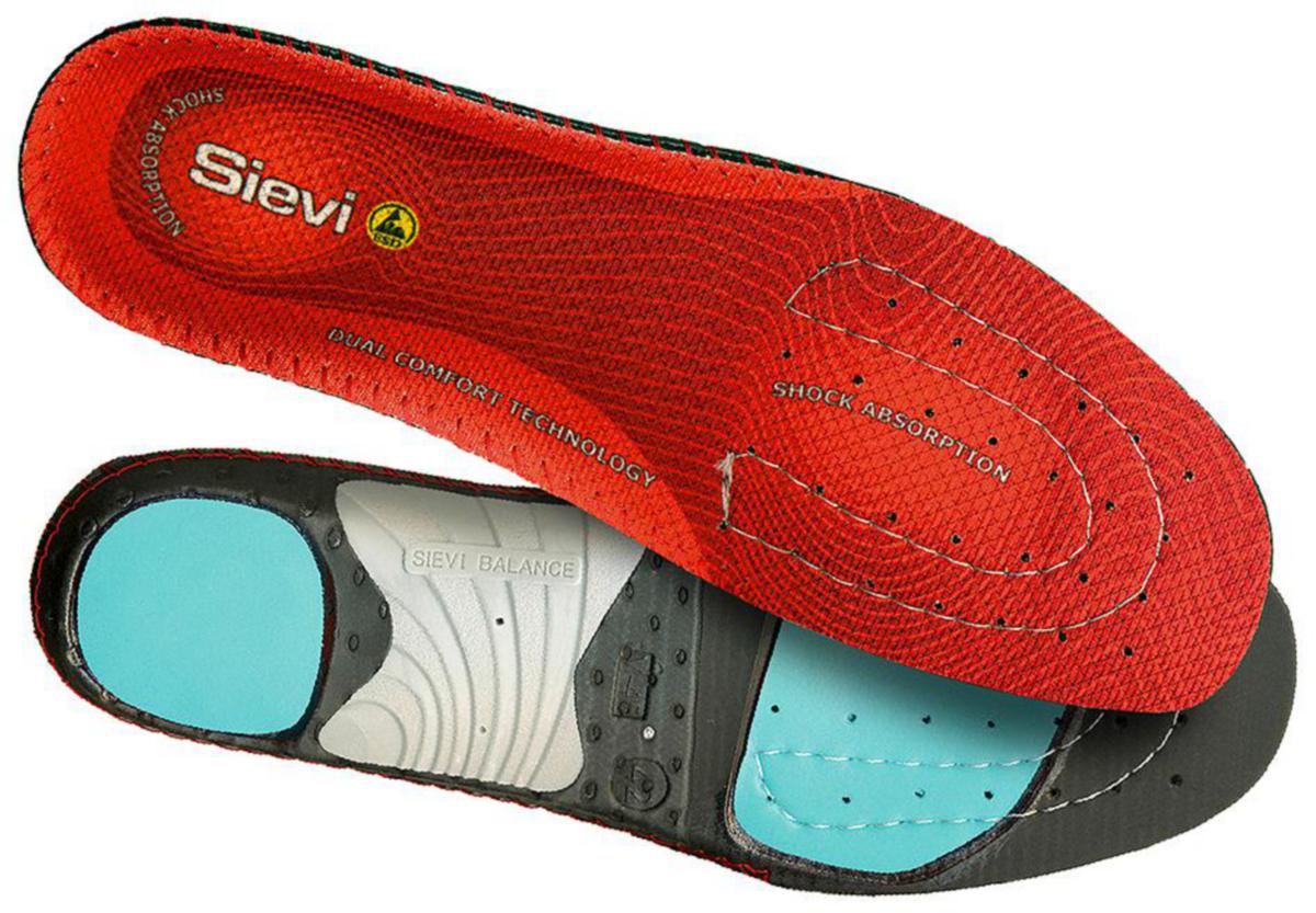 Innersåle Sievi Dual comfort rød - Innersåle Sievi Dual comfort Plus neutral rød str 43