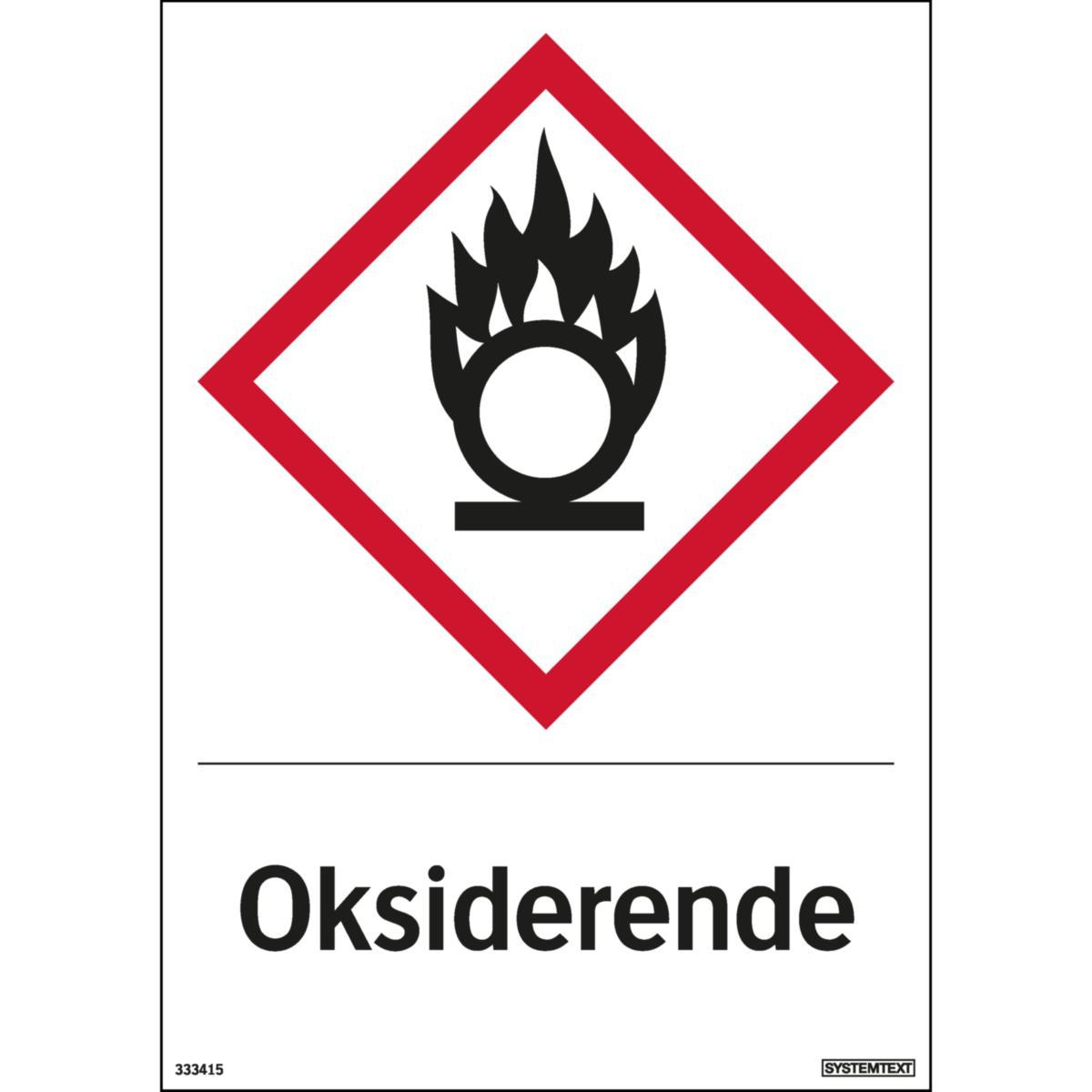 Dekal Systemtext "Oksiderende" - Dekal Oksiderende Systemtext 148X210mm