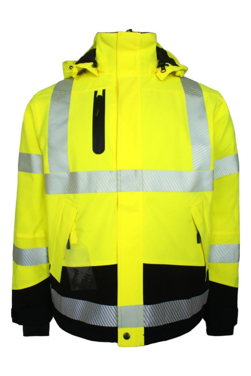 Vinterjakke Lyngsøe Hi-Vis 4-veis Stretch Gul/sva - Vinterjakke Lyngsøe Hi-Vis 4-veis Stretch Gul/svar Str L