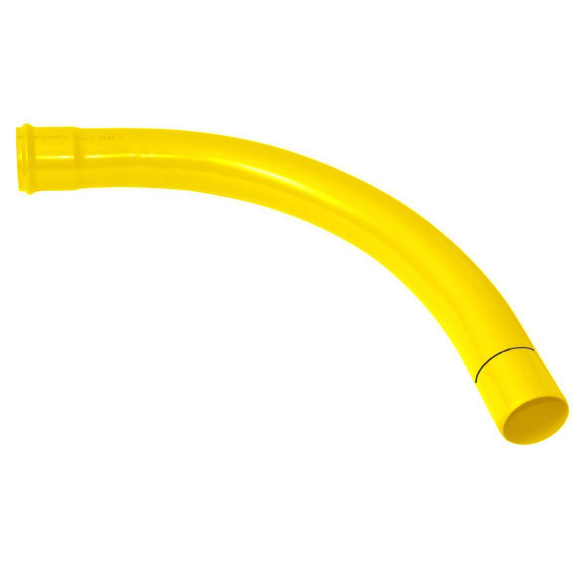 Kabelbend PVC 15°, Protectline Pipelife - 110 mm PVC bend 15° Gul R=2.0 mtr Protectline